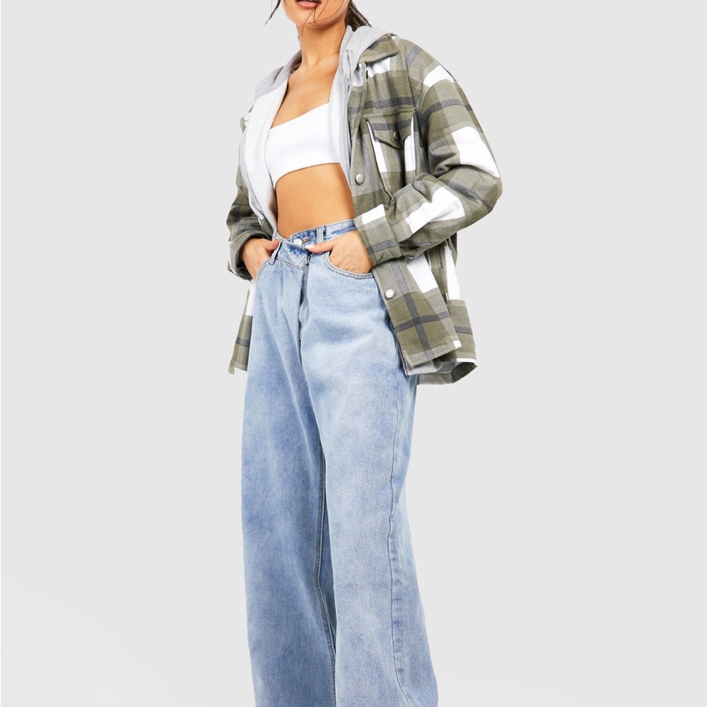 TONAL CHECK TRUCKER JACKET